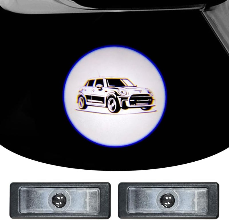 akarin 2Pcs Door Lights Logo for Mi ni r55 r56 r57 r58 r59 r60 r51 f54 f56 f55 f57 f60 f65 u25 Puddle Lights Car Door Logo Lights Projector Courtesy LED Ghost Shadow Lamps Accessories (f55) - Image 5